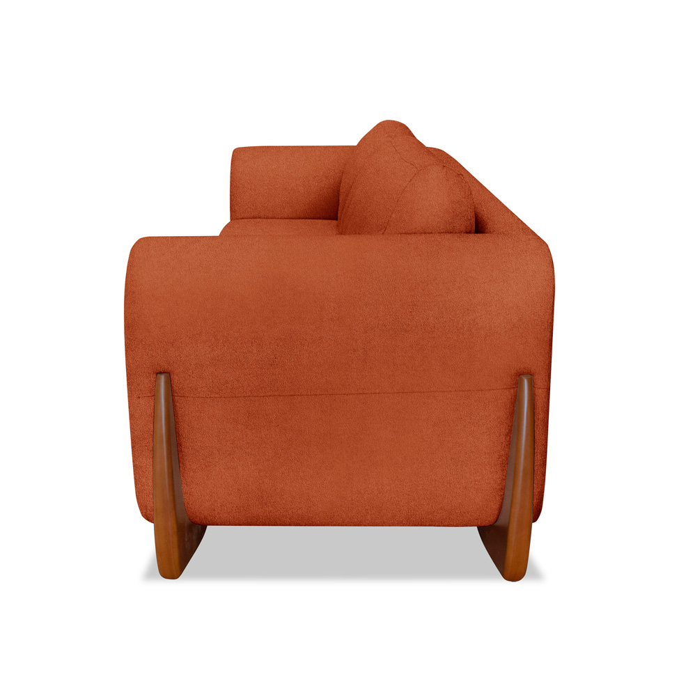 Sofá 3 Lugares Yves Bouclé Terracota 200 cm