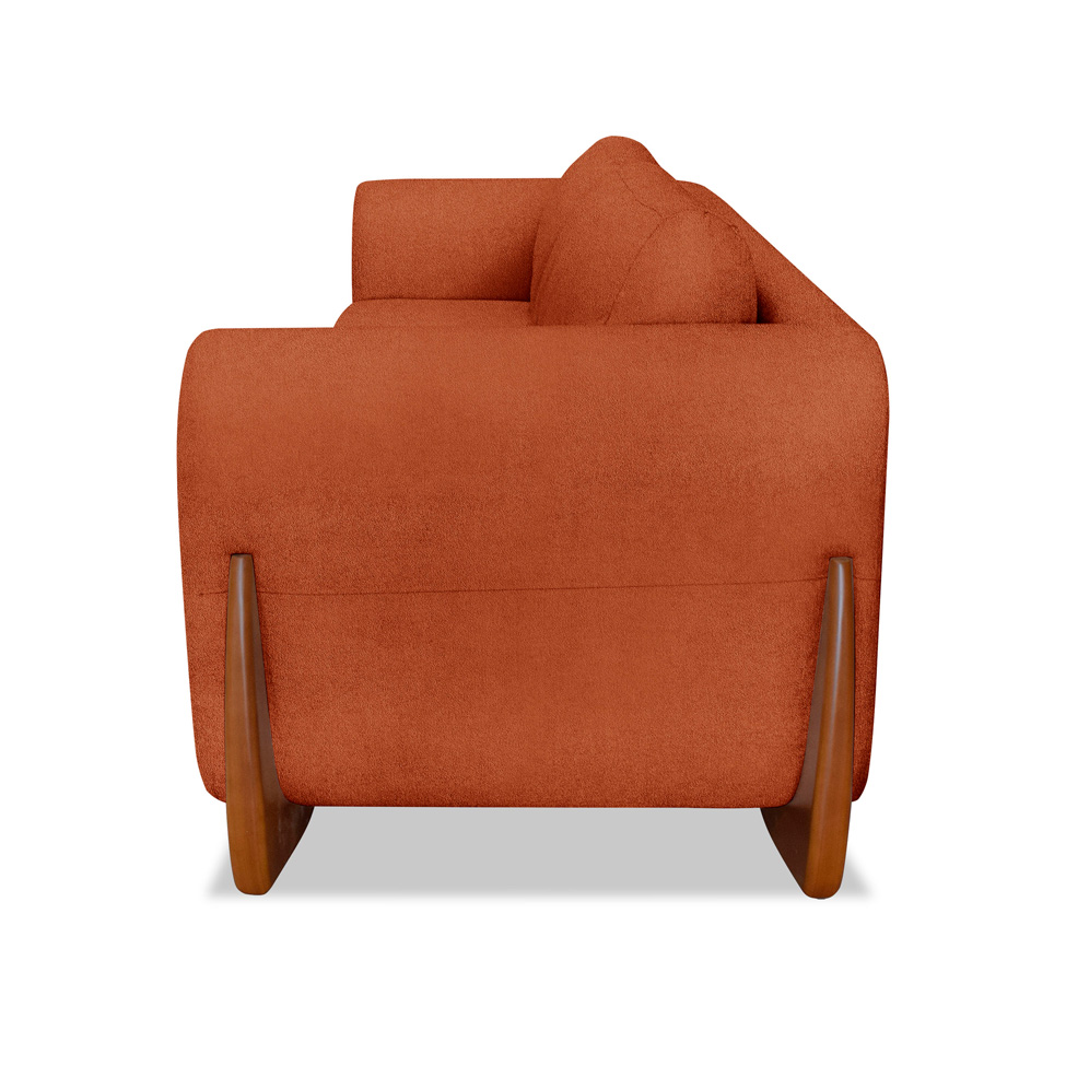 Sofá 3 Lugares Yves Bouclé Terracota 230 cm