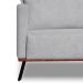 Sofá 3 Lugares Zeus Linho Bouclê Cinza Claro 180 cm