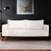 Sofá 3 Lugares Zeus Linho Bouclê Off White 180 cm
