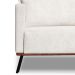 Sofá 3 Lugares Zeus Linho Bouclê Off White 180 cm