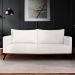 Sofá 3 Lugares Zeus Linho Bouclê Off White 200 cm