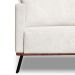 Sofá 3 Lugares Zeus Linho Bouclê Off White 220 cm