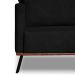 Sofá 3 Lugares Zeus Linho Bouclê Preto 220 cm