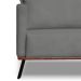 Sofá 3 Lugares Zeus Veludo Cinza Chumbo 180 cm