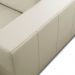 Sofá 4 Lugares Retrátil e Reclinável Dijon Molas Ensacadas Couro Branco 250 cm