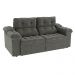 Sofá 4 Lugares Retrátil e Reclinável Sierra Veludo Deluxe Chumbo 265 cm