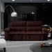 Sofá 4 Lugares Retrátil e Reclinável Zurique Suede Café