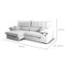 Sofá 4 Lugares Retrátil e Reclinável com USB Absoluto Linho Off White