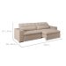 Sofá 4 Lugares Retrátil e Reclinável com USB Jazz Molas Suede Camurça 250 cm