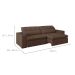 Sofá 4 Lugares Retrátil e Reclinável com USB Jazz Molas Suede Chocolate 250 cm