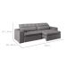 Sofá 4 Lugares Retrátil e Reclinável com USB Jazz Molas Suede Chumbo 250 cm