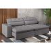 Sofá 4 Lugares Retrátil e Reclinável com USB Jazz Molas Suede Chumbo 250 cm