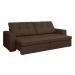 Sofá 4 Lugares Retrátil e Reclinável com USB Versalhes Molas Suede Chocolate 270 cm