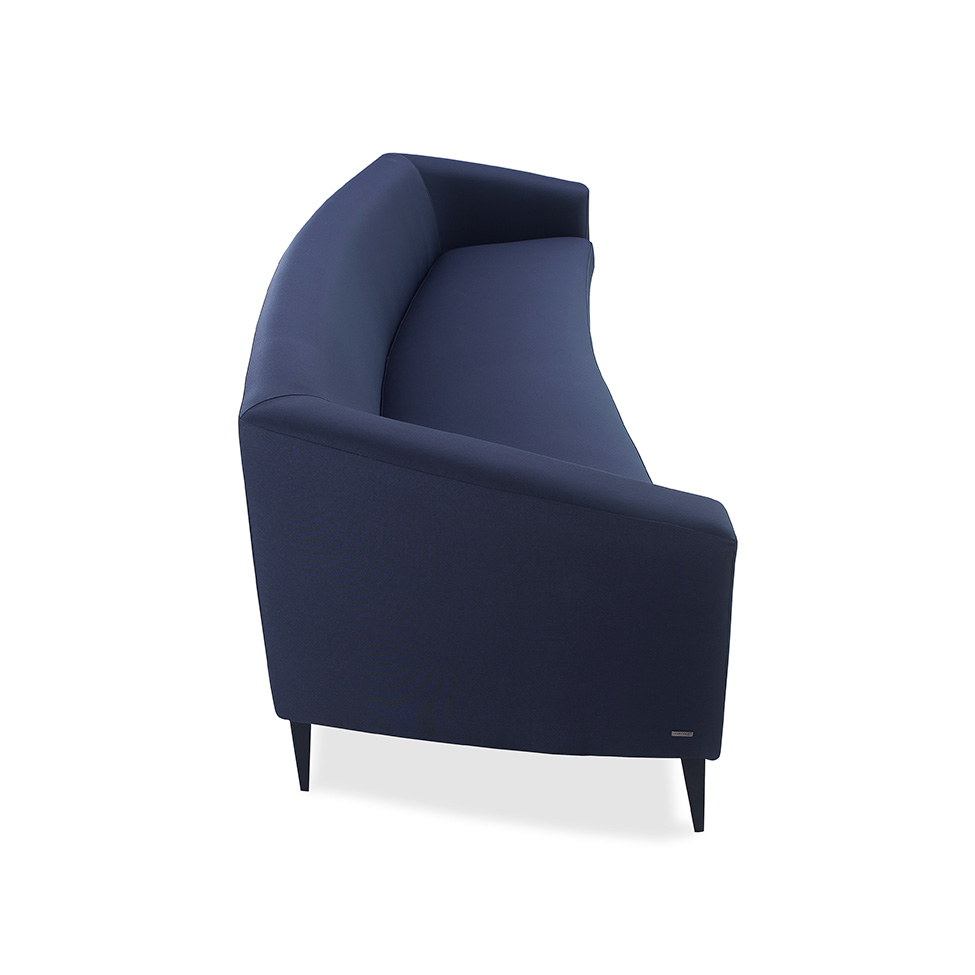 Sofá 4 Lugares Vittorio Linho Azul 270 cm