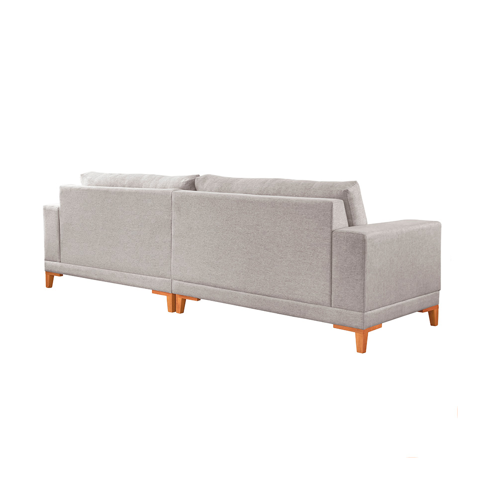 Sofá 4 Lugares Volga Plus Linho Cinza Claro 280 cm