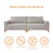 Sofá 4 Lugares Volga Plus Linho Cinza Claro 280 cm