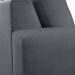 Sofá 4 Lugares Volga Plus Veludo Grafite 280 cm