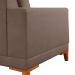 Sofá 4 Lugares Volga Plus Veludo Marrom 280 cm