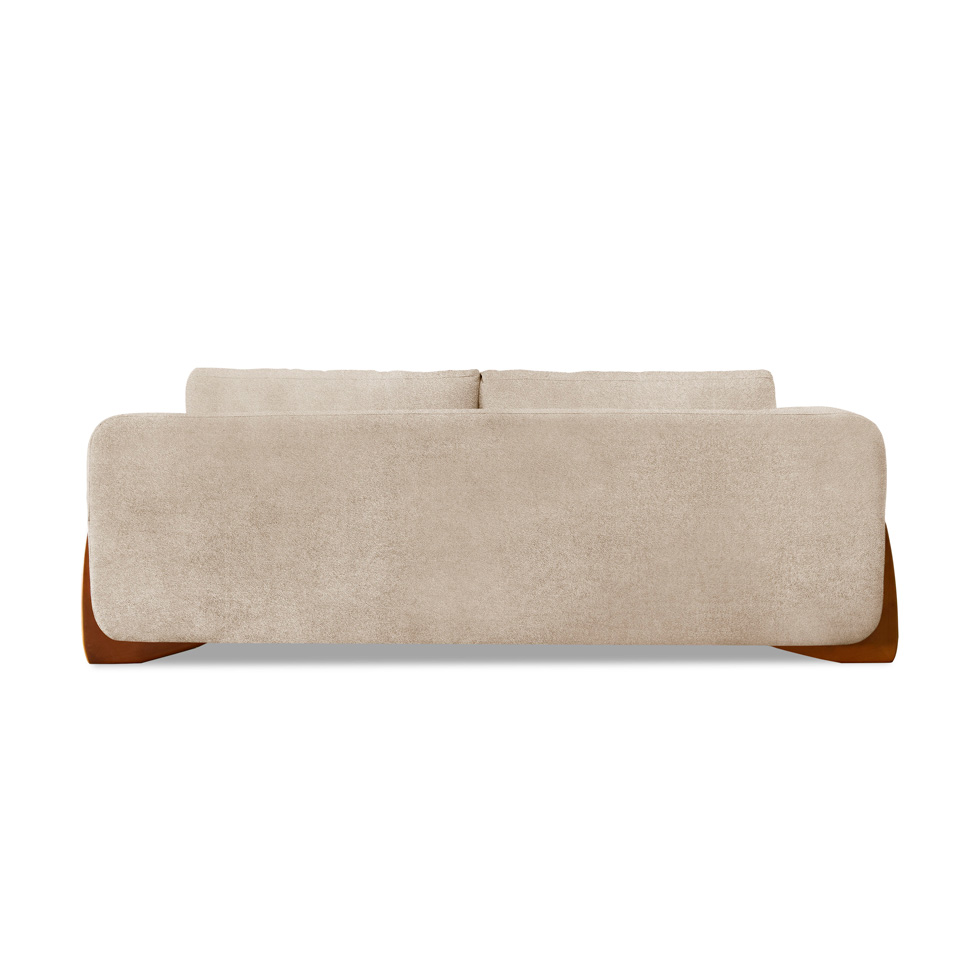 Sofá 4 Lugares Yves Bouclé Bege 250 cm