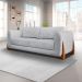Sofá 4 Lugares Yves Bouclé Cinza 250 cm