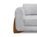 Sofá 4 Lugares Yves Bouclé Cinza 250 cm