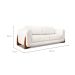 Sofá 4 Lugares Yves Bouclé Off White 250 cm