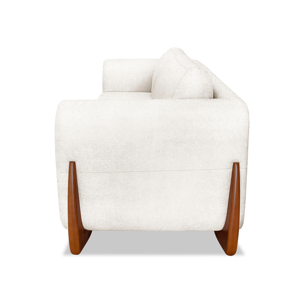 Sofá 4 Lugares Yves Bouclé Off White 250 cm