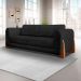 Sofá 4 Lugares Yves Bouclé Preto 250 cm