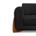 Sofá 4 Lugares Yves Bouclé Preto 250 cm