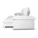 Sofá 5 Lugares Retrátil e Reclinável com USB Absoluto Linho Off White