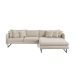Sofá 5 Lugares Ricco com Chaise Direita Linho Cru