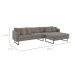 Sofá 5 Lugares Ricco com Chaise Direita Linho Fendi