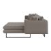 Sofá 5 Lugares Ricco com Chaise Direita Linho Fendi