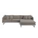 Sofá 5 Lugares Ricco com Chaise Direita Linho Fendi