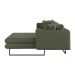 Sofá 5 Lugares Ricco com Chaise Direita Linho Verde