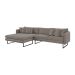 Sofá 5 Lugares Ricco com Chaise Esquerda Linho Fendi