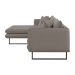 Sofá 5 Lugares Ricco com Chaise Esquerda Linho Fendi