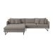 Sofá 5 Lugares Ricco com Chaise Esquerda Linho Fendi