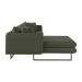 Sofá 5 Lugares Ricco com Chaise Esquerda Linho Verde