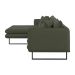 Sofá 5 Lugares Ricco com Chaise Esquerda Linho Verde
