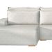 Sofá 5 Lugares Toronto com Chaise Esquerdo Poliéster Creme