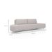 Sofá 5 Lugares Xangai Itacaré Cinza 280 cm