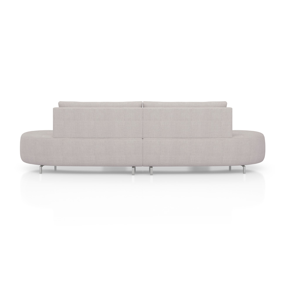 Sofá 5 Lugares Xangai Itacaré Cinza 360 cm