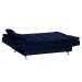 Sofá-Cama 2 Lugares Salomé Veludo Azul Marinho