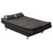 Sofá-Cama 2 Lugares Salomé Veludo Chumbo
