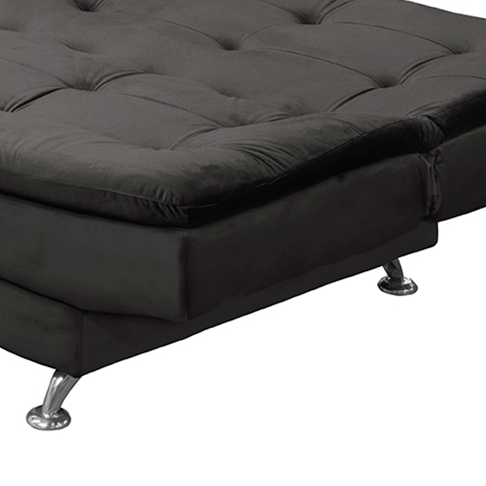 Sofá-Cama 2 Lugares Salomé Veludo Chumbo
