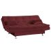 Sofá-Cama 2 Lugares Salomé Veludo Vinho