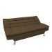 Sofá-Cama 3 Lugares Casal Premium Marrom
