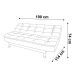 Sofá-Cama 3 Lugares Casal Premium Marrom